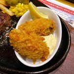 ブロンコビリー - 牡蠣ふらいは大粒が2個。