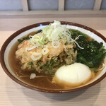 そばの神田 東一屋 - アサソバビンボー！　
      朝そば＋えびかき揚げ！