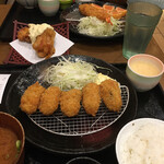 お台所ふらり - カキフライ定食¥980(税別)
