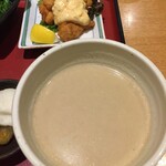 車 - 冷汁と鶏の唐揚げ