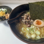 福助 - 鳥だしラーメン、替えめしセット