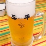 ラーメン餃子三平 - 生ビール