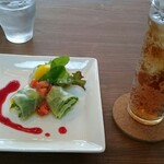 イル ヴェスタ - 料理写真:生春巻のサラダ・ジンジャーエール