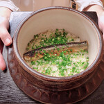 赤坂 菊乃井 - 御飯 ◎ 秋刀魚御飯 生姜 葱