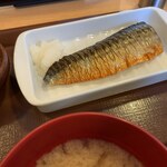 すき家 - さば朝食　ご飯大盛　420円