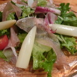 Mi yuu - ホワイトアスパラと生ハムのサラダ