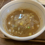 つけめん さなだ - スープ割り。こんなの完飲しちゃうでしょ‼️