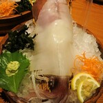 三代目網元魚鮮水産 - 白イカ姿造り