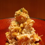 こころや - 柿とくるみの白和えアップ