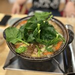 柚木元 - ほうれん草投入