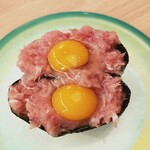 すし江戸 - うずら鉄火