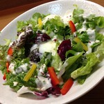 美味千成 - 温玉のせシーザーサラダ