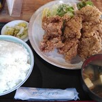 あたご食堂 - 料理写真:鳥から定食(ライス大盛)