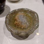 鮨匠 のむら - 真蛸(開聞岳沖産)の真子、海藤花(かいとうげ)