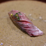 鮨匠 のむら - 真鯵(開聞岳沖産)