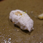 鮨匠 のむら - 蒸し太刀魚カボス果汁掛け(開聞岳沖産、2.5kg)