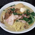 塩そば専門店 桑ばら - ポルチーニ茸とドライトマトのラーメン
