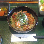 京都 丹波黒地鶏かずき - 丹波地鶏丼定食