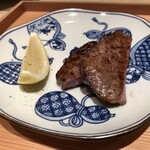 雪月花 銀座 - 松阪牛の塩タン 広島産レモン