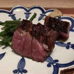 雪月花 銀座 - ハラミ 浅葱ムンチ・ニンニクダレ・辛子