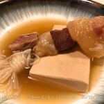 Shunshukou Kotsubu - おでん 牛スジ，豆富