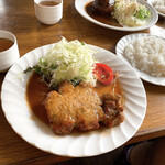 とわいらいと - 【2020年10月】ポークソテー＠1,200円（ライス、スープ付き）、提供時。