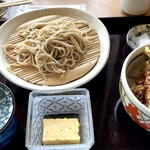 Kouan ABE - 小天丼＋半もりそば（ランチ）