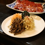 肉の寿司 一縁 - ナムル４種