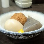 つかふき屋 - 鶏出汁のおでん３種