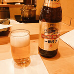 Tempura Yagi - 瓶ビール550円