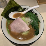 地鶏豚骨らーめん ひなわ - 並ラーメン(もも)￥780