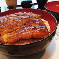 東京竹葉亭 南御堂店 - 御堂筋沿いの眺めのいい席で鰻丼桜。