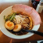 近江熟成醤油ラーメン 十二分屋 - 近江ブラック+味玉