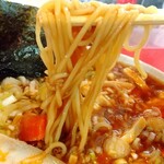 らぁ麺屋 武市商店 - 麺が出てきた