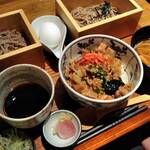 北の台所おんじき - 蕎麦とバラ焼き丼のセット