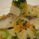 レストラン　エスカリエ - そら豆や春キャベツなどの野菜も一杯。