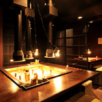 青山 鶏味座 - 人気の囲炉裏席