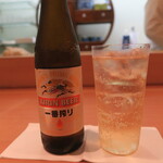青華こばやし - ・山崎ハイボール 　瓶ビール小瓶