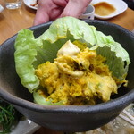 四ツ木製麺所 - パンプキンレーズンサラダ