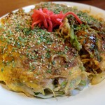 Hiroshima Fuu Okonomiyaki Mukago - そば入り焼き