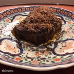 御料理 寺沢 - いわて牛ﾛｰｽの炭火焼 ﾄﾘｭﾌ掛け