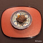 御料理 寺沢 - いわて牛ﾛｰｽの炭火焼 ﾄﾘｭﾌ掛け