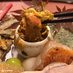 御料理 寺沢 - 毛蟹の蟹みそ和え