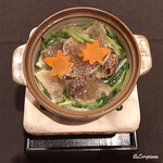 御料理 寺沢 - 鯨のﾊﾘﾊﾘ風 小鍋立