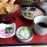 サガミ - 大海老天丼「松」＋麺