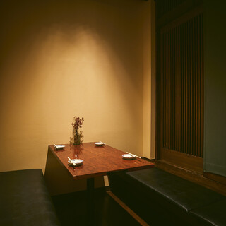The [private room] is a calm and relaxing space with a sense of privacy.