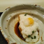 銀座 よし澤 - 強肴　鰆の藁焼き　大和芋のとろろとうずら卵