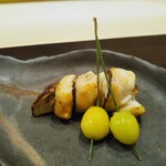 銀座 よし澤 - 焼き物　松茸のカマス巻き