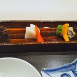 銀座 よし澤 - 食事　土鍋ごはん　赤出汁　自家製香の物