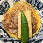 Ningyouchou Imahan - すき焼き 特上 牛肉・白菜・おくら・しらたき